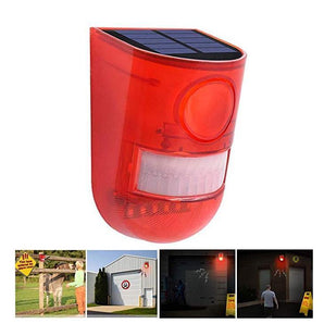 Solar Alarm Light Remote Control Alarm Light Animal Wild Boar Repellent