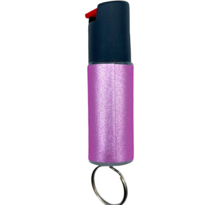 Sparkle Keychain Pepper Spray for Self Defense - Safety Twist Top to Prevent Accidents