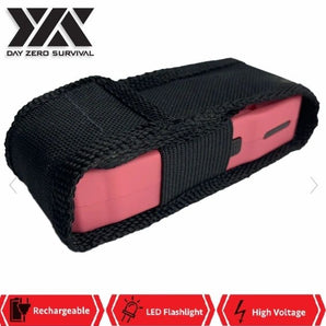 DZS PINK RECHARGEABLE SELF DEFENSE MINI STUN GUN WITH LED FLASHLIGHT - Safe At College