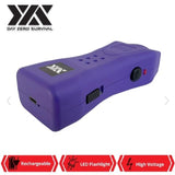 DZS PURPLE SLIM MINI RECHARGEABLE STUN GUN WITH LED LIGHT - Safe At College