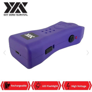 DZS PURPLE SLIM MINI RECHARGEABLE STUN GUN WITH LED LIGHT - Safe At College