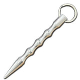 SILVER POLISHED POINTED KUBATON SELF DEFENSE KEYCHAIN - Safe At College