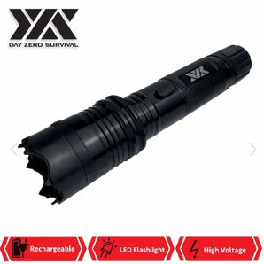 DZS ELITE FORCE STUN GUN ALL METAL 10 MILLION VOLT RECHARGEABLE + LED FLASHLIGHT - Safe At College