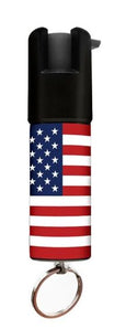 USA FLAG KEYCHAIN MINI PEPPER SPRAY - Safe At College