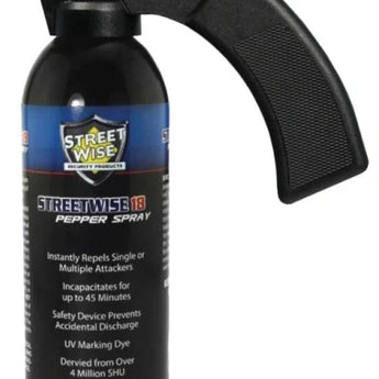 STREETWISE 18 FOGGER PEPPER SPRAY 16 OZ PISTOL GRIP - Safe At College