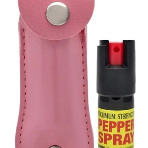 MINI STUN GUN AND PEPPER SPRAY COMBO FOR SELF DEFENSE - PINK - Safe At College