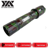 DZS GREEN CAMO METAL STUN GUN 10 MILLION VOLT RECHARGEABLE WITH FLASHLIGHT - Safe At College