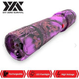 DZS ELITE FORCE PINK CAMO STUN GUN ALL METAL 10 MILLION VOLT RECHARGEABLE + LED FLASHLIGHT - Safe At College