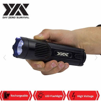 DZS MILITARY GRADE ALUMINUM TACTICAL HIGH POWER STUN GUN FLASHLIGHT 15M VOLT - Safe At College