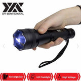 DZS POWERFUL FLASH LIGHT RECHARGEABLE STUN GUN FOR SELF DEFENSE - Safe At College