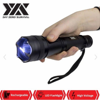 DZS POWERFUL FLASH LIGHT RECHARGEABLE STUN GUN FOR SELF DEFENSE - Safe At College