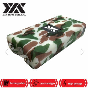 DZS 10 MILLION VOLT SELF DEFENSE ARMY CAMO STUN GUN RECHARGEABLE - Safe At College