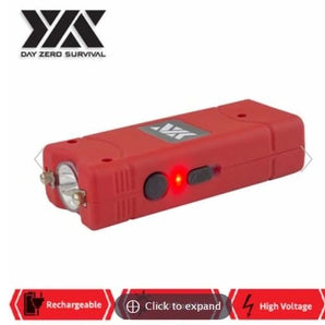 DZS ULTRA MINI RED STUN GUN RECHARGEABLE WITH LED LIGHT, HOLSTER AND KEYRING - Safe At College