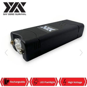 DZS RECHARGEABLE SELF DEFENSE MINI STUN GUN WITH FLASHLIGHT AND PANIC ALARM - Safe At College