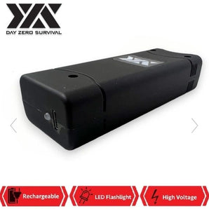 DZS RECHARGEABLE SELF DEFENSE MINI STUN GUN WITH FLASHLIGHT AND PANIC ALARM - Safe At College