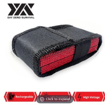 RED RHINESTONE DZS 10 MILLION VOLT SELF DEFENSE BLING STUN GUN - Safe At College